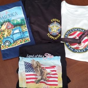 NWOT Patriotic Tee Bundle